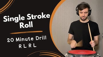 20 Minute Single Stroke Roll Workout at 80 BPM for Speed & Control
