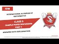 Class 3 Silverzone Math -International Olympiad of Mathematics - Sample paper part 1
