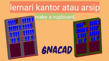 GnaCAD 3D mobile draw 4 # to make a cupboard
