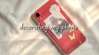 how I decorate my red phone • decorating my iPhone XR (product) red 🍎