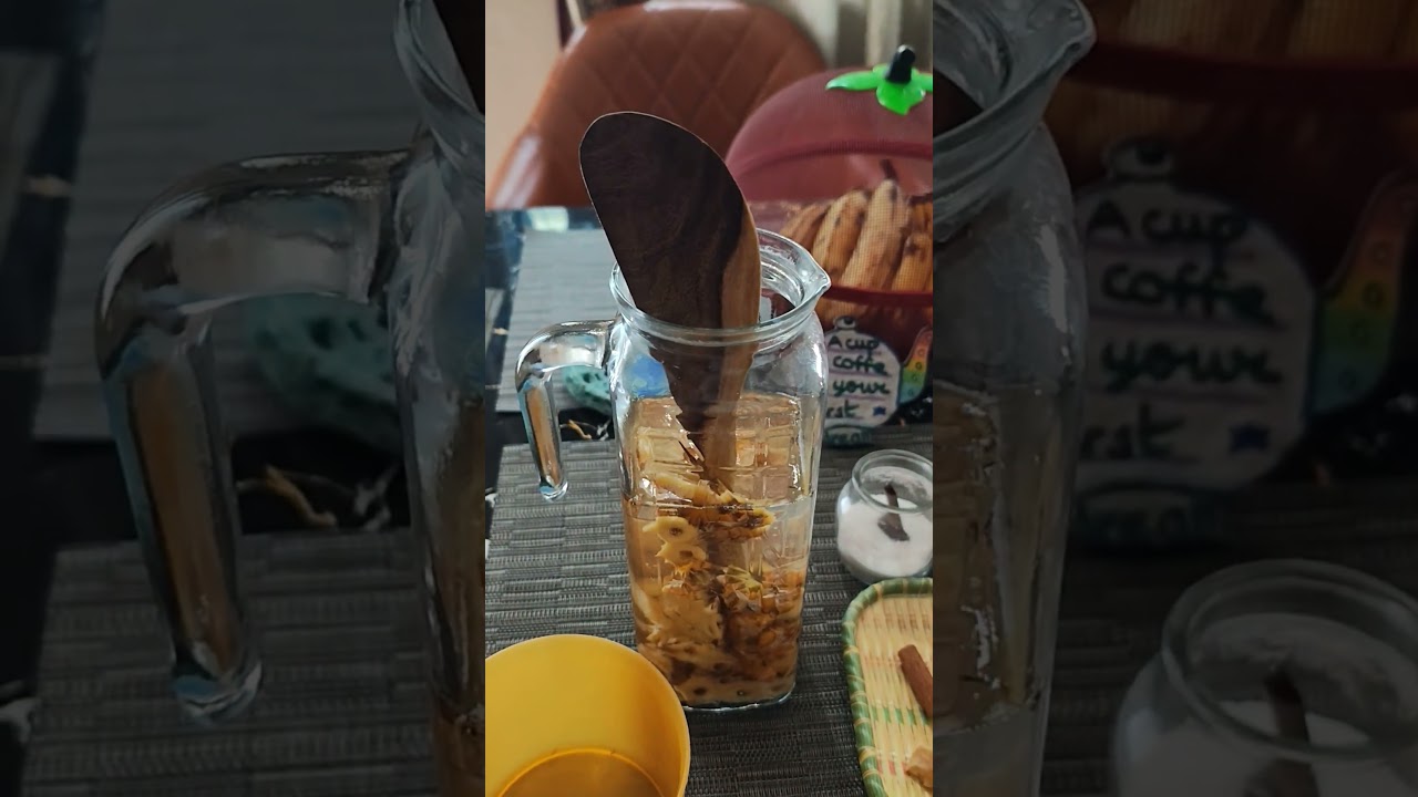 Pineapple soda 🥤 Home made pineapple tepache😋