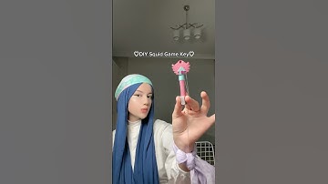 DIY Squid Game Key 🗝️🩷 #diy#squidgame