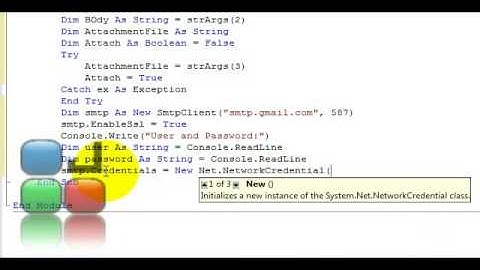 How to send mail via the Commandline [vb 2008/.NET]