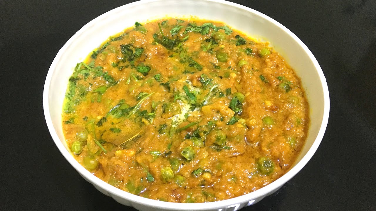 Green Peas Masala Restaurant Style Green Peas Curry பச்சை பட்டாணி