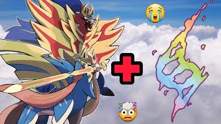 Zacian and Zamazenta plus mega evolution is OP !! Most powerful form #fusion #pokemon #transition