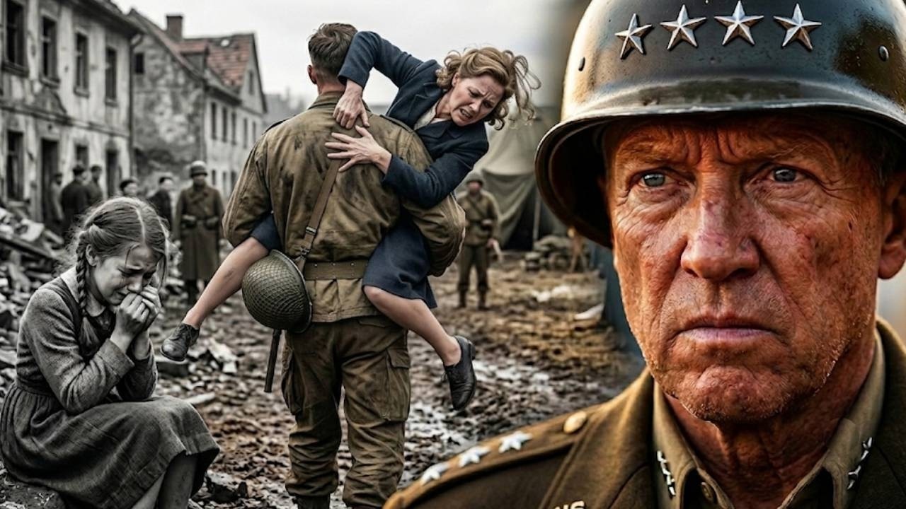 When a German POW's Daughter Asked, “Why Are You Carrying My Mother?” Patton's Order Shocked All.