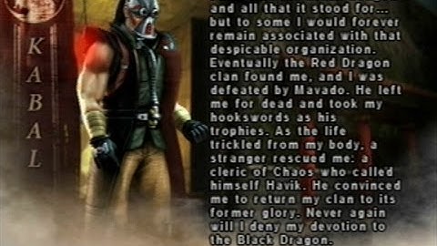 Mortal Kombat Deception-Konquest With Kabal