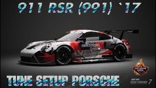 Tune Setup PORSCHE 911 RSR (991) `17 GT7 by Marcodrums Games Channel