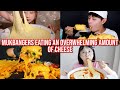 mukbangers eating an OVERWHELMING amount of CHEESE