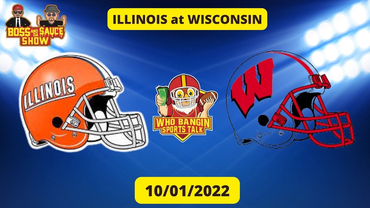 ILLINOIS at WISCONSIN Predictions Picks on Boss & da Sauce Show 