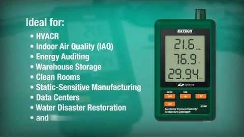 Extech SD800 CO2 Datalogging Meter - Records to SD Card