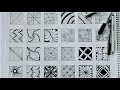 24 zentangle patterns || 24 Doodle Patterns, Zentangle Patterns, Mandala Patterns