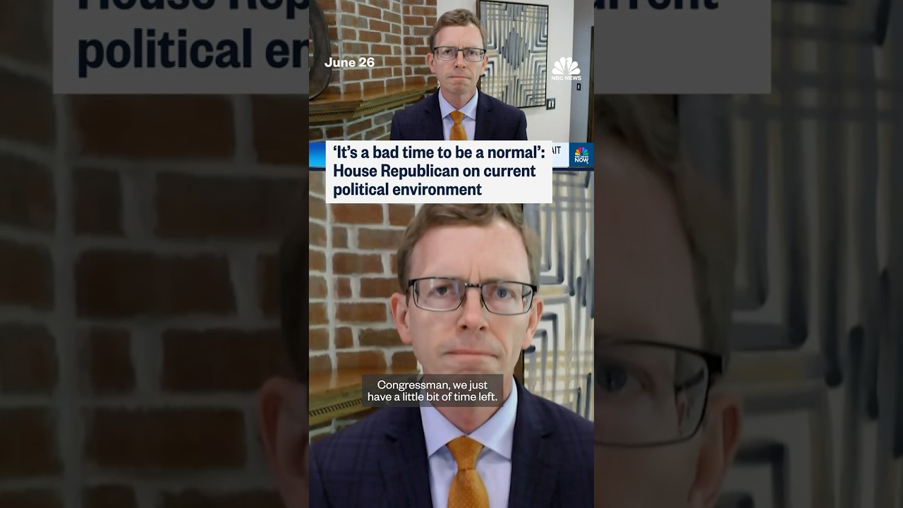 ‘It’s a bad time to be normal’: House Republican on current political environment