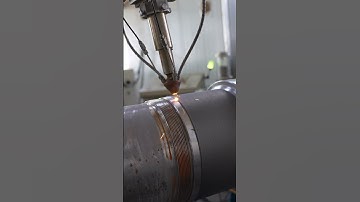 Today, we are using laser cladding technology to repair a large shaft.#Pistonlasercladding