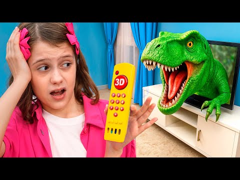 Aventuras de dinosaurios con Eva y los niños