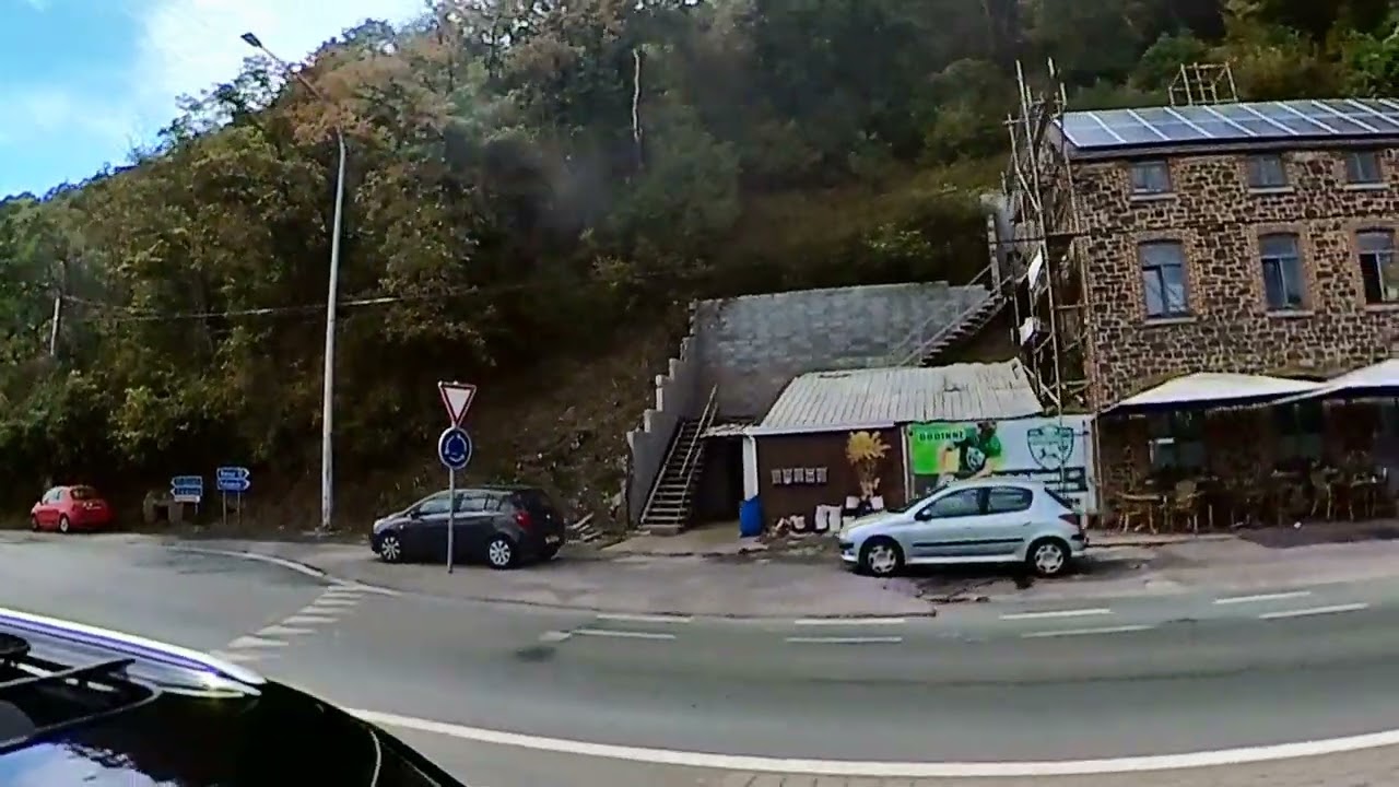 A little drive through Profondeville Lustin Namur Belgium beautiful place 