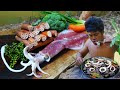 Cooking Lotos Root Squid Seafood Recipe - Cook Squid Seafood with Young Lotos Root delicious Food