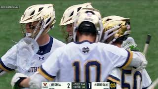 Notre Dame vs Virginia | 2024 ACC Semifinal | Men's Lacrosse Highlights