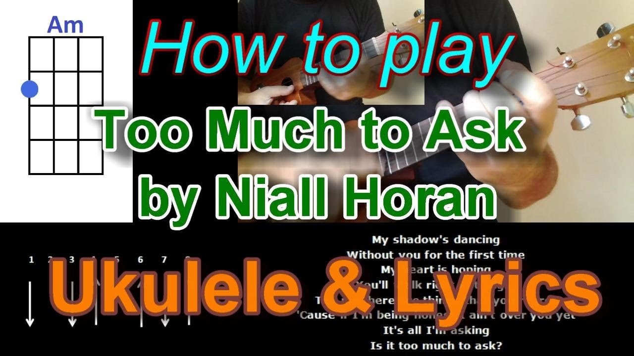 How to play Too Much to Ask by Niall Horan Ukulele Cover YouTube