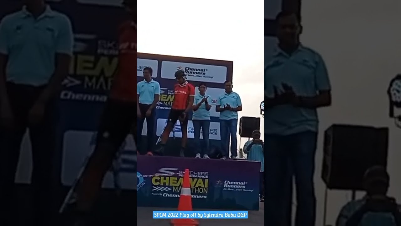 SPCM 2022 | Flag off by Sylendra Babu DGP | Chennai Marathon | 