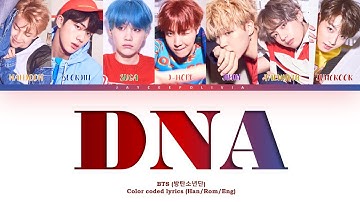 BTS (방탄소년단) "DNA" _ Color coded lyrics (Han/Rom/Eng)