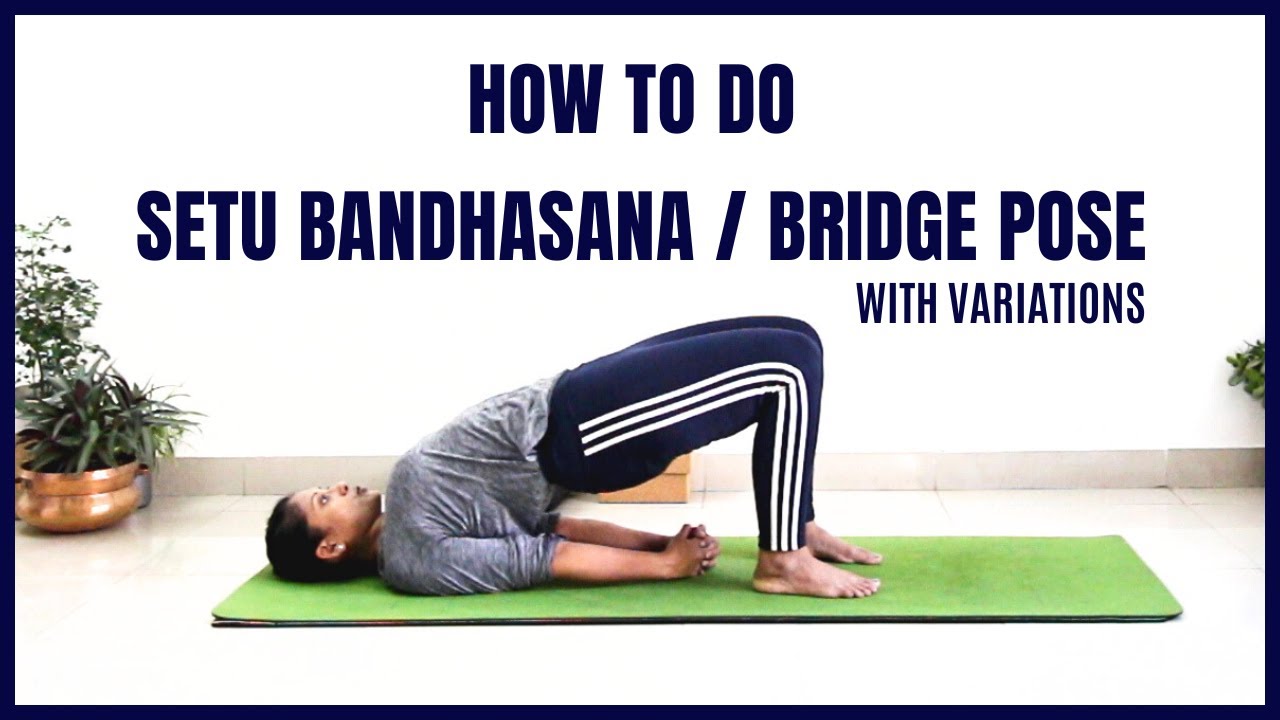 Bridge pose one leg up - variations & modifications (warm up for wheel pose  one leg up) - YouTube