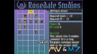 Rosedale Skill Tree [MV & MZ]