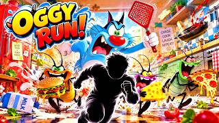 4K🐱 OGGY AND THE COCKROACHES RUN! | CRAZY FOOD CHASE | Immersive Interactive Warm Up | FULL #73 screenshot 3