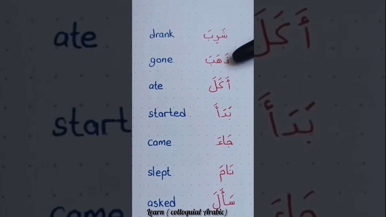 Arabic lesson for beginners 
