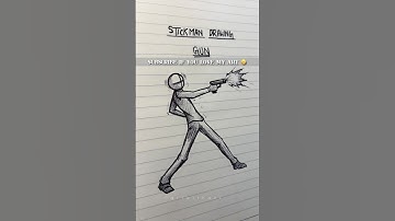 How to draw stickman body with gun || #art #drawing #tutorial #stickman #howtodraw #fypシ