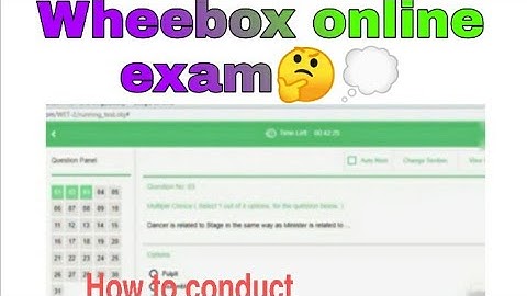 How to starting exam in WHEEBOX.. online 👍👍
