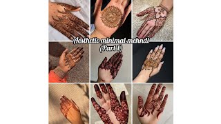 Trending Aesthetic Minimal Mehndi Designs🌼 (Part 1) #heena #mehndi #youtube #mehndidesign #trending  screenshot 3