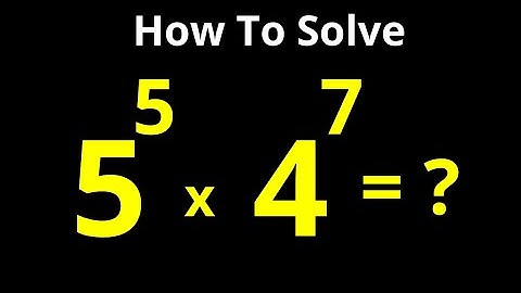 Beautiful Math Olympiad Question 5^5x4^7 | Calculate Without Calculator | Best Trick...