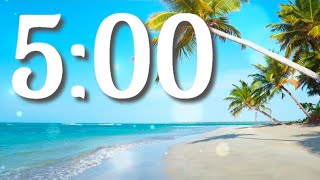 5 Minute Relaxing Beach Timer with Lofi Music 🏖