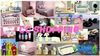 CC SHOPPING | BABY AND TODDLER ITEMS AND DECOR || SIMS 4