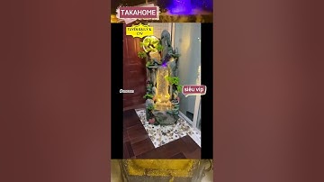 TIỂU CẢNH THÁC NƯỚC PHONG THỦY NON BỘ SÂN VƯỜN PHÒNG KHÁCH BỂ CÁ #takahome #samtienvn #vinazon