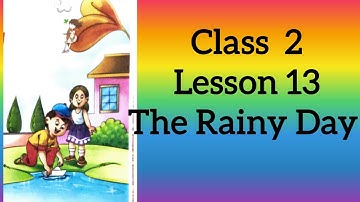 Class 2 English Reader Book Lesson 13 The Rainy day from Classera book 