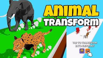 Animal Transform Race - Epic Race 3D GAMEPLAY | Lion Studios
