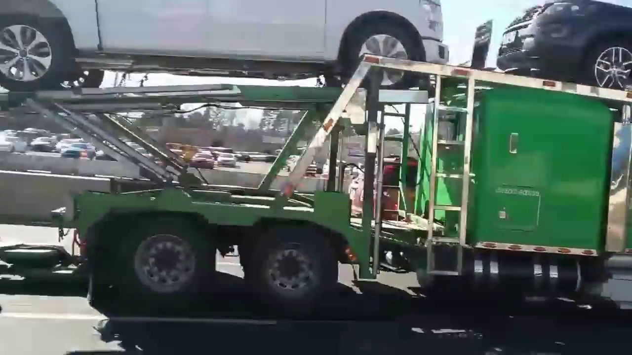 Peterbilt 379 car hauler YouTube