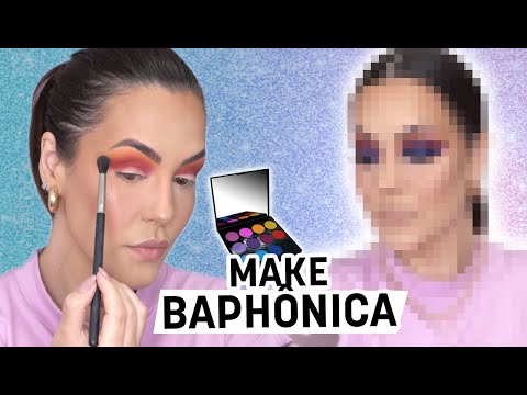 FIZ UMA MAKE BAPHO COM PALETA NACIONAL QUE NUNCA USEI