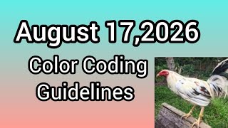 August 17,2026 Color Coding Guidelines 