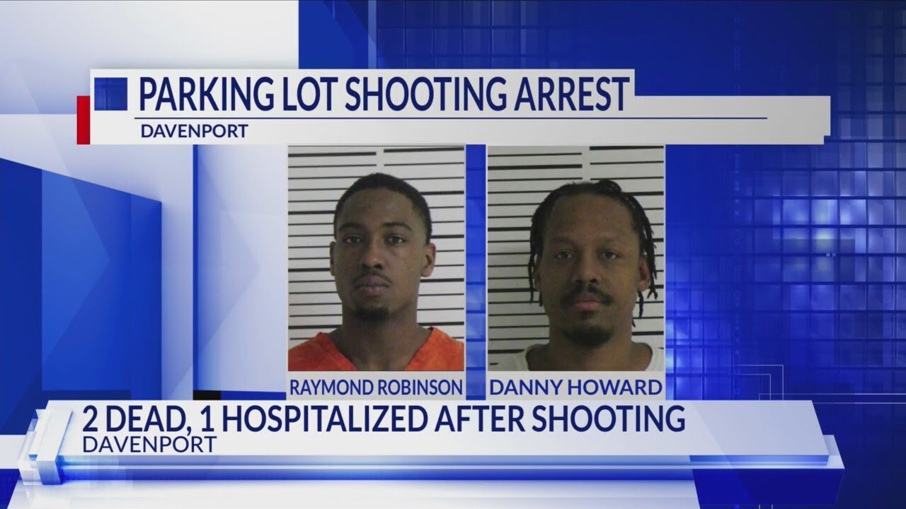 Two arrested after Davenport shooting in parking lot - YouTube