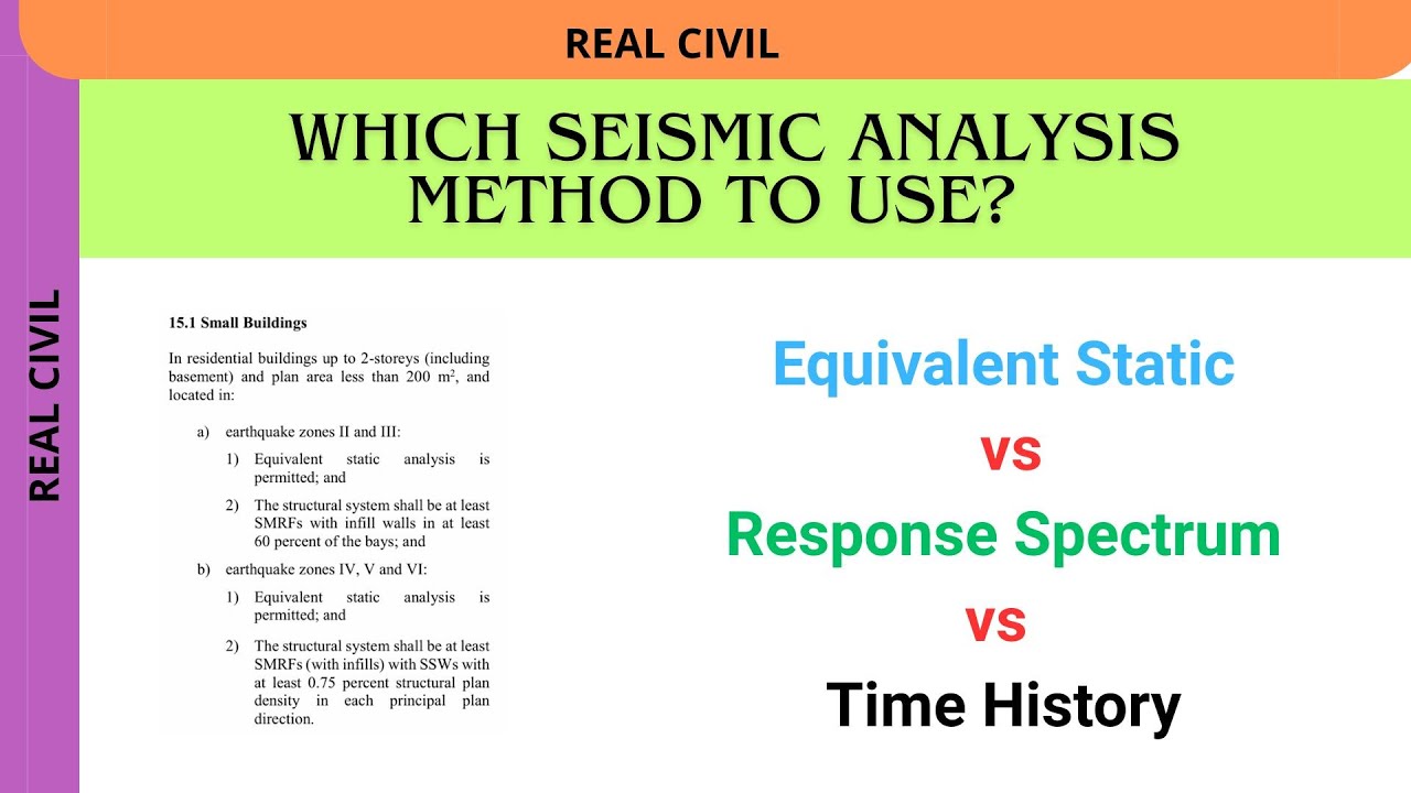 Seismic Analysis Methods Explained | Equivalent Static, Response ...