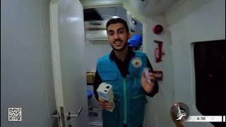 فاصل - العيادات الطبية المتنقلة على طريق كربلاء - النجف