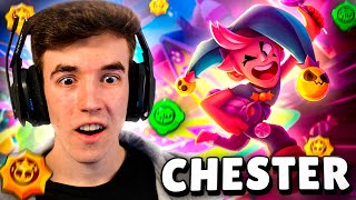 MAXEO AL NUEVO BRAWLER *CHESTER* Y DESTROZO en BRAWL STARS