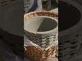 🧺 Basket Concrete Planter Transformation! 🌺✨
