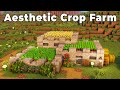 Minecraft | Aesthetic Tiered Crop Farm Tutorial