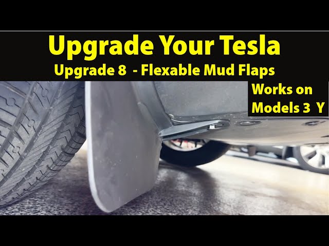 Upgrade 8 - Installing Flexible Mud Flaps on the Model 3 Y 