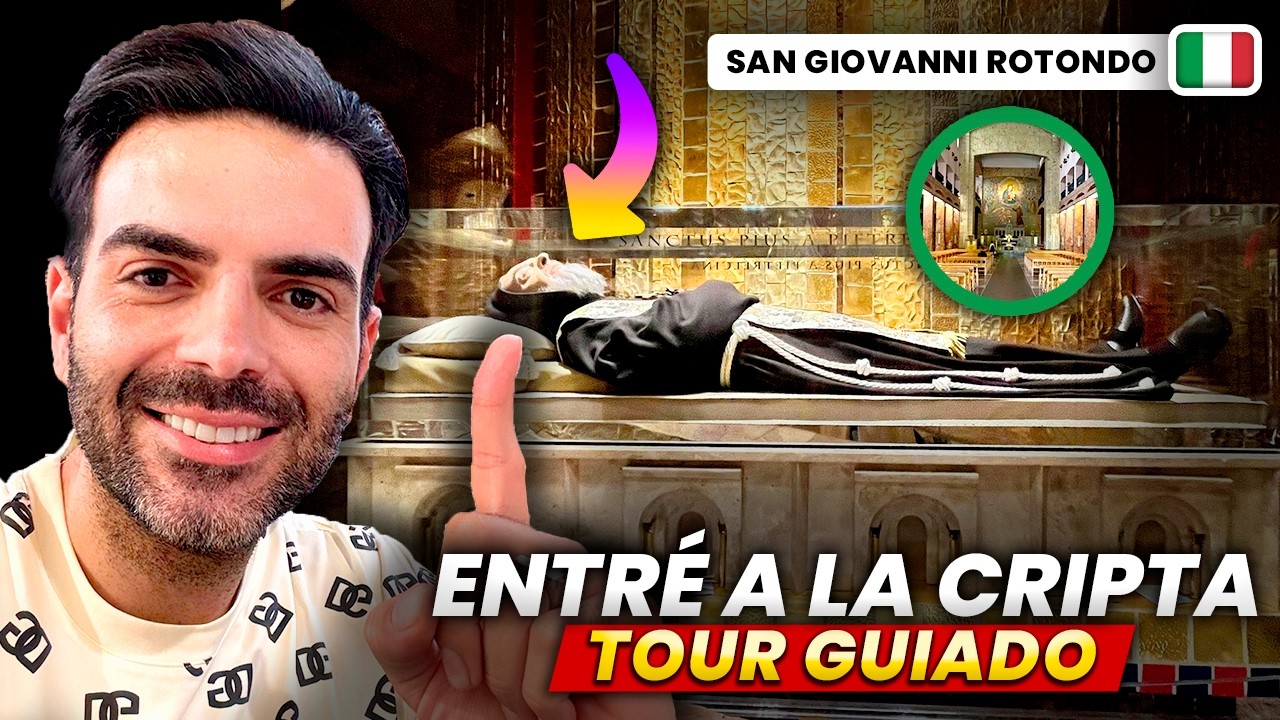 BAJO A LA CRIPTA y VEO EL CUERPO de Padre PIO de Pietrelcina | A DÓNDE IR en San Giovanni Rotondo