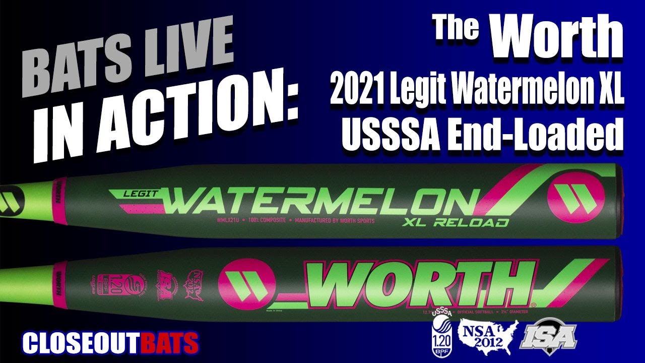 Worth Legit Watermelon XL Reload Slowpitch Bat USSSA WMLX21U 2021